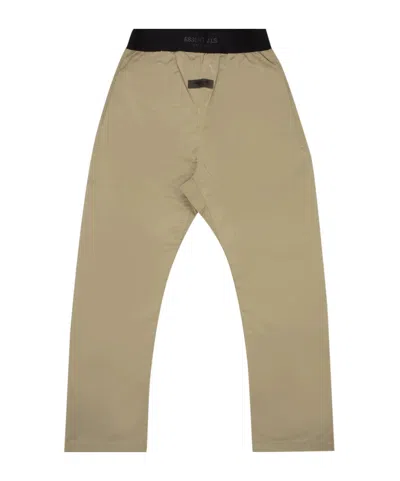 Essentials Logo-decorated Casual Pants In Nude