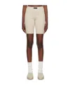 Essentials Taupe Patch Shorts In Nude