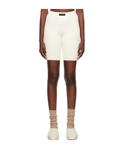 Essentials Logo-decorated Shorts In White