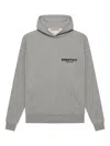 Essentials Logo-detail Hoodie In Gray