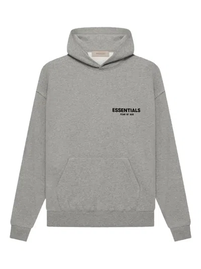 Essentials Kids' Logo-detail Hoodie In Gray