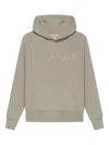 Essentials Logo-detail Hoodie In Gray