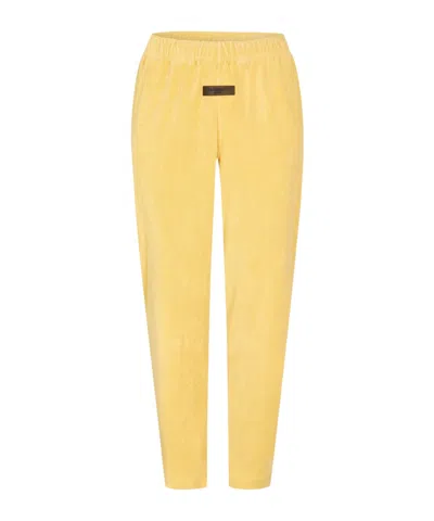 Essentials Logo Detail Sweatpants In Yellow