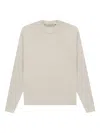 Essentials Oversized Crew Neck Jumper In Neutral
