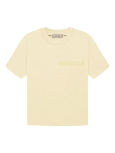 Essentials Logo-embossed T-shirt In Yellow