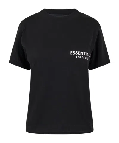 Essentials Logo Detail T-shirt In Black