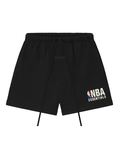 Essentials Logo Drawstring Shorts In Black