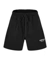 Essentials Logo Drawstring Shorts In Black