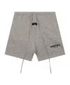 Essentials Logo Drawstring Shorts In Gray