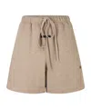 Essentials Logo Drawstring Shorts In Gold