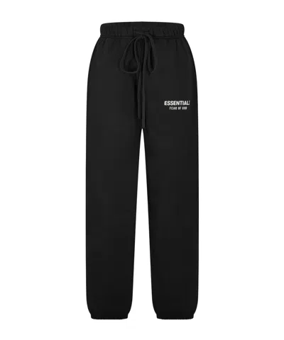 Essentials Logo Drawstring Sweatpants In Black