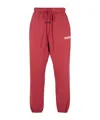 Essentials Logo Drawstring Sweatpants In Red