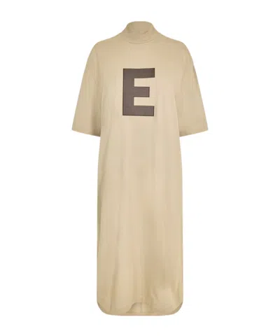 Essentials Logo Dress In Neutral