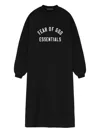 Essentials Logo-embellished Mini Dress In Black