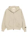 Essentials Logo-embossed Hoodie In Neutral
