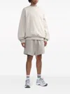 Essentials Logo-embossed Jersey Sweatshirt In Grey