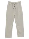Essentials Logo-embossed Trousers In Gray