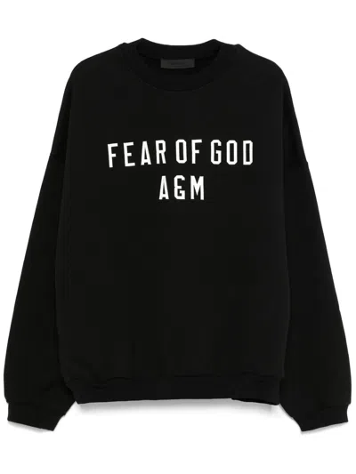 Essentials Logo-embroidered Sweatshirt In Black