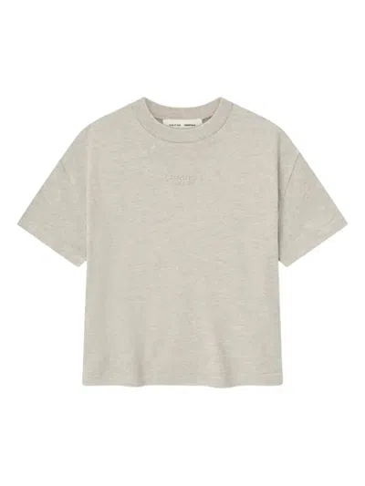Essentials Logo-embroidered T-shirt In Gray