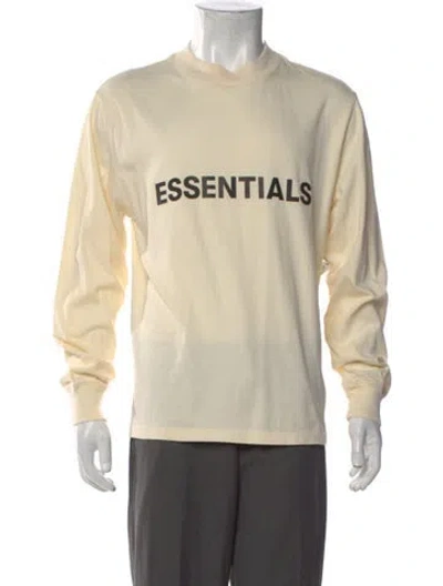 Pre-owned Essentials Logo Graphic Print T-shirt W/ Tags In White