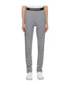 Essentials Logo High-rise Knitted Sweatpants In Gray