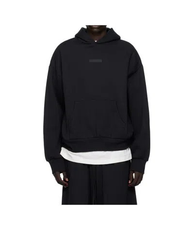 Essentials Logo Hooded Sweatshirt In Black