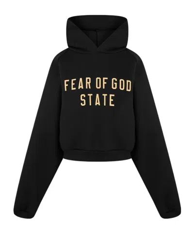 Essentials Logo Hooded Sweatshirt In Black