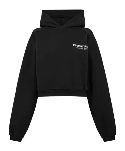 Essentials Logo Hooded Sweatshirt In Black
