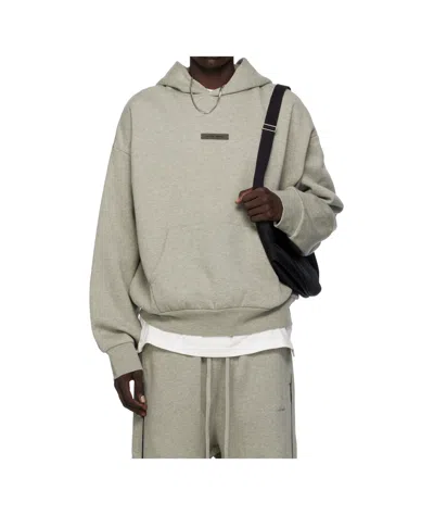 Essentials Logo Hooded Sweatshirt In Gray