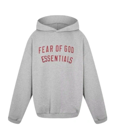 Essentials Logo Hooded Sweatshirt In Gray