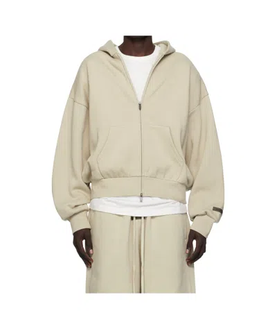 Essentials Logo Hooded Sweatshirt In Neutral