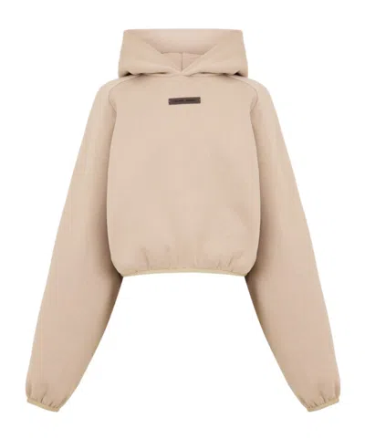 Essentials Logo Hooded Sweatshirt In Neutral
