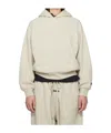 Essentials Beige Classic Fit Hoodie In Neutral