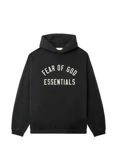 Essentials Logo Hoodie In Black