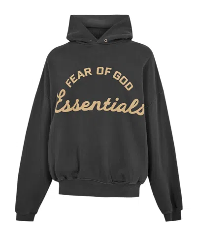 Essentials Logo Hoodie In Black