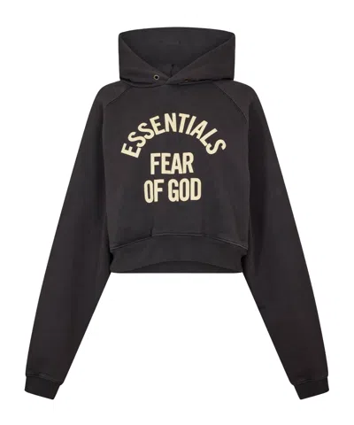 Essentials Logo Hoodie In Black