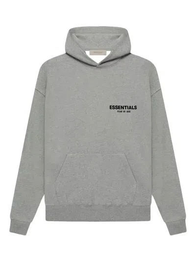 Essentials Logo Hoodie In Gray