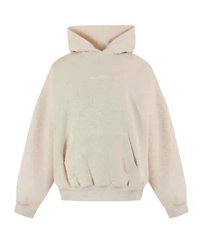 Essentials Logo Hoodie In Neutral