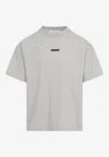 Essentials Logo-label Short Sleeved T-shirt In Gray