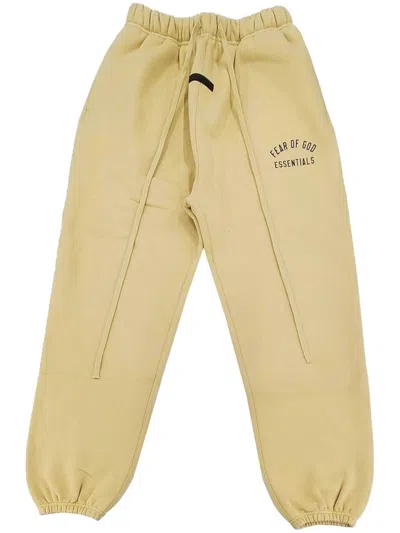 Essentials Logo-lettering Track Pants In Yellow
