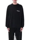 Essentials Logo-print Long-sleeve T-shirt In Black