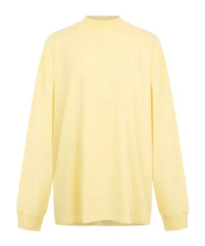 Essentials Logo Long Sleeve T-shirt In Yellow