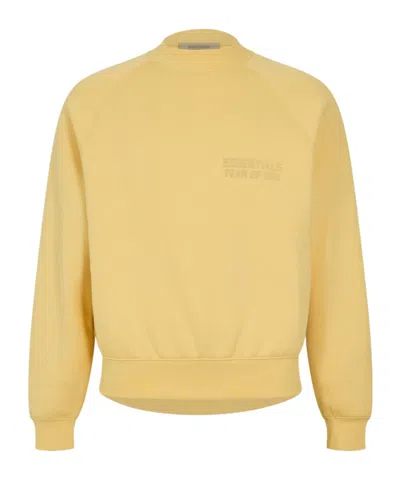 Essentials Logo Long-sleeve Sweatshirt In Yellow