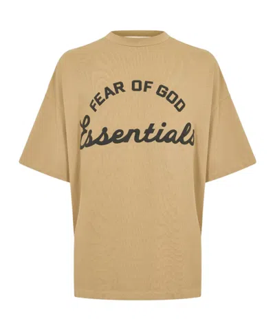 Essentials Logo Loose T-shirt In Brown