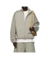 Essentials Logo Patch Casual Jacket In Brown