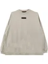 Essentials Logo-patch Cotton Sweatshirt In 中性色