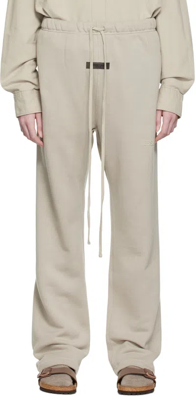 Essentials Logo-patch Drawstring Track Pants In Neutral