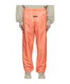 Essentials Logo-patch Drawstring Track Pants In Pink