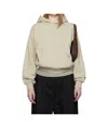 Essentials Logo Patch Hooded Sweatshirt In Brown