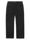 Essentials Fog X  Boys Jet Black Kids  Straight-leg Regular-fit Denim Jeans 4-12 Years In Black